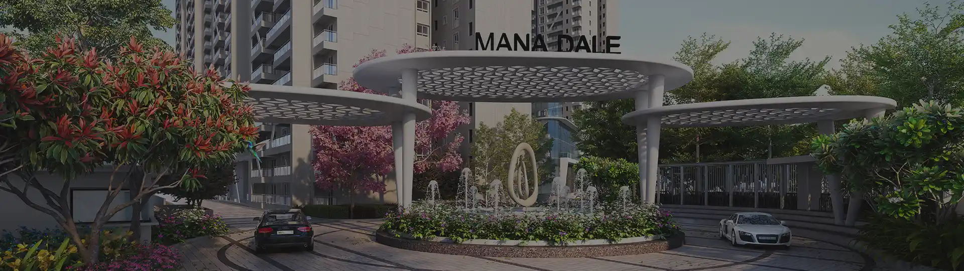 Mana Dale entrance clubhouse - Premium 3 4 BHK apartments Kodathi community facilities